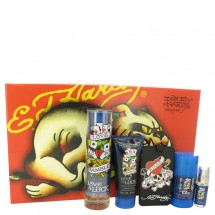 Gift Set -- 100 ml Eau De Toilette Spray + 90 ml Hair &amp; Body Wash + 80 ml Deodorant Stick + 7 ml Mini EDT Spray + Luggage Tag