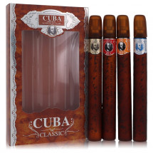 -- Gift Set - Cuba Variety Set includes All Four 35 ml Sprays, Cuba Red, Cuba Blue, Cuba Gold and Cuba Orange