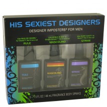Gift Set -- Sexiest Designers Set Includes Rule, Mascolino and Strike all in 45 ml Body Sprays