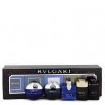 Gift Set -- Travel Size Gift Set Includes Bvlgari Aqua Atlantique, Aqua Pour Homme, BLV, Man Wood Essence, Man in Black all in 5 ml sizes