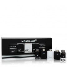 Gift Set -- 2 x 0.15 Mini EDT in Montblanc Legend + 2 x .15 Mini EDP Spray in Montblanc Explorer + 4 ml Mini EDT in Montblanc Legend Spirit