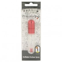 4 ml Mini Travel Refillable Spray with Cap Refills from Any Fragrance Bottle (Red)